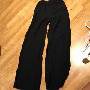Black wide leg pants